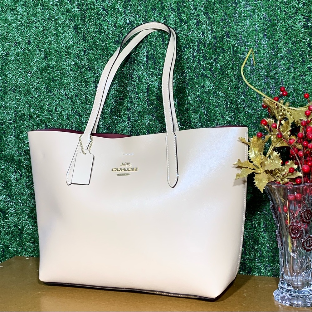 NEW WOMEN'S COACH (F31535)LEATHER TOTE BAG HANDBAG - Picture 10 of 11